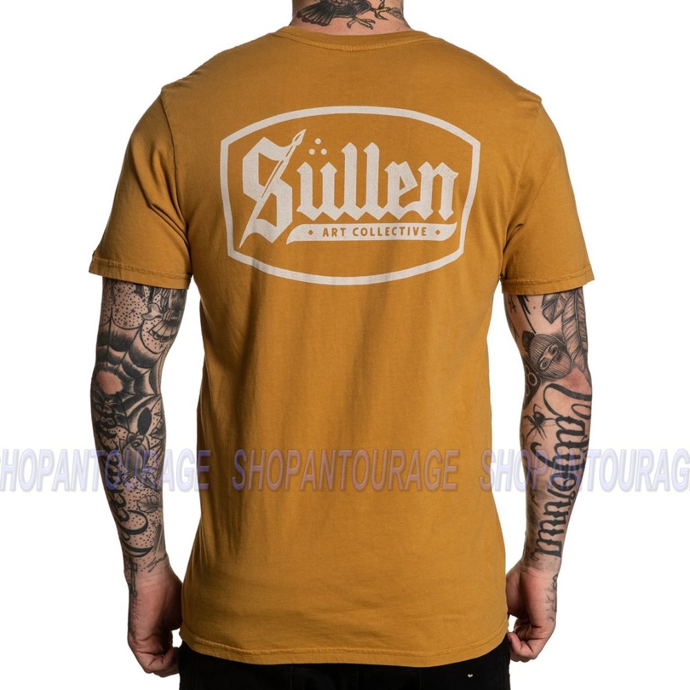 Sullen Lincoln Black SCM2900 Short Sleeve Tattoo T-shirt For Men | 3 Colors